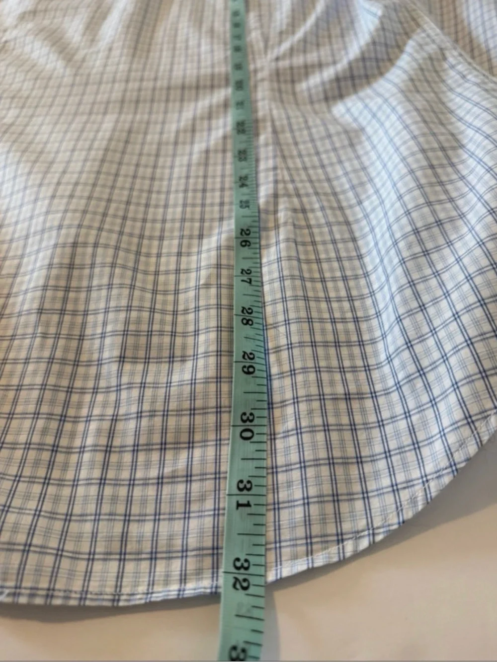 Gucci Men’s Classic Fit Dress Shirt Sz 39/15.5 Blue Plaid Long Sleeve Button  Up
